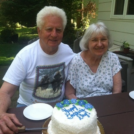 Patty Harkens celebrating her father's birthday alongside her mother. Who are Harken's parents?